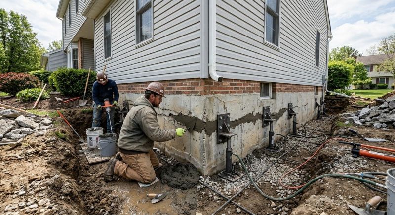 Basement Foundation Repair in Abington, MA