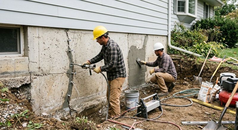 Basement Foundation Repair in Hull, MA