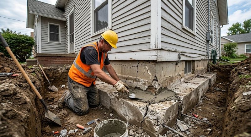 Building Foundation Repair in Dedham, MA