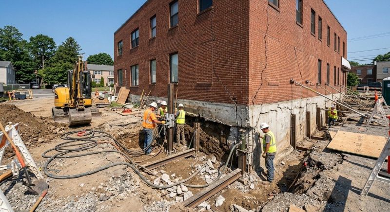 Building Foundation Repair in Framingham, MA
