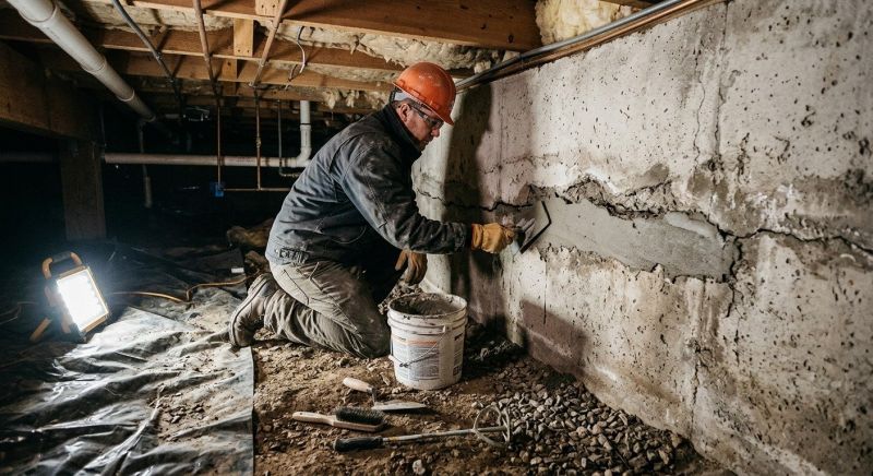 Concrete Foundation Repair in Hull, MA