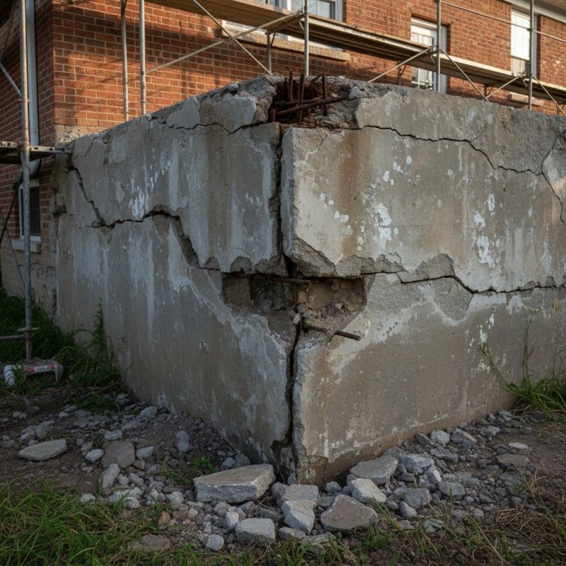 Cracked Foundation Repair in Billerica, MA