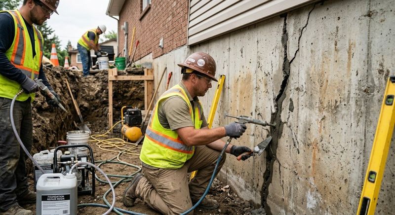 Cracked Foundation Repair in Boston, MA