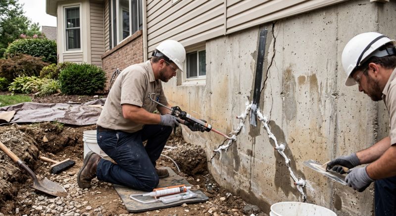 Cracked Foundation Repair in Essex, MA