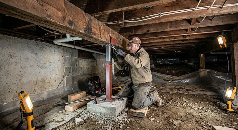 Crawlspace Foundation Repair in Foxboro, MA