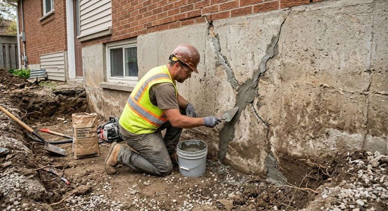 Exterior Foundation Repair in Somerville, MA