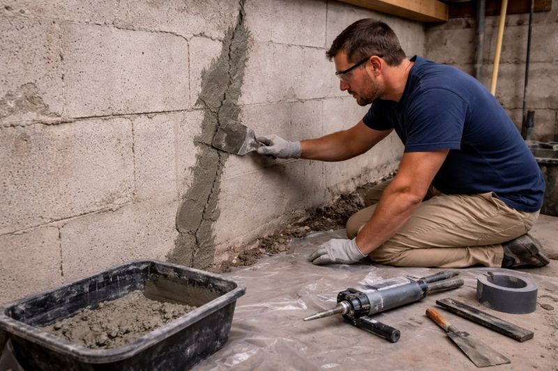 Foundation Crack Repair in Brockton, MA