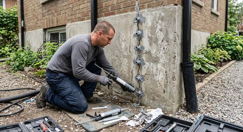 Foundation Crack Repair in Hull, MA