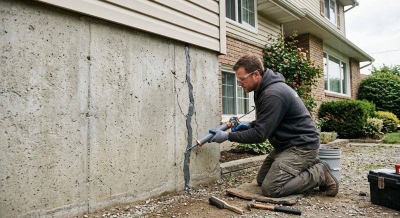 Foundation Crack Sealing in Somerville, MA
