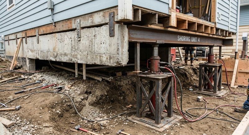 Foundation Jacking in Brighton, MA