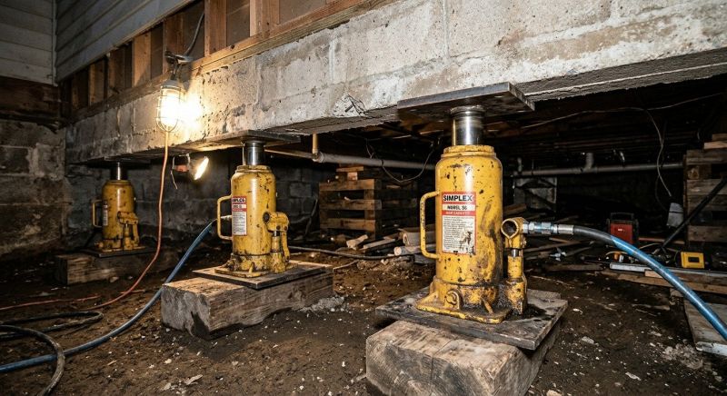 Foundation Jacking in Brighton, MA