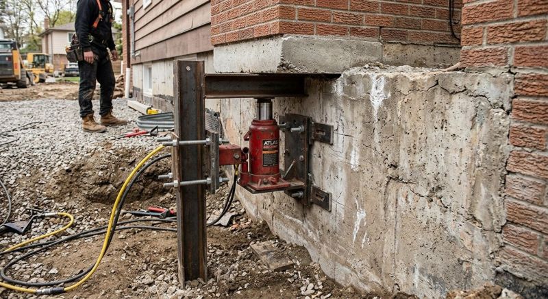 Foundation Jacking in Everett, MA
