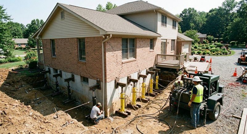 Foundation Jacking in Foxboro, MA