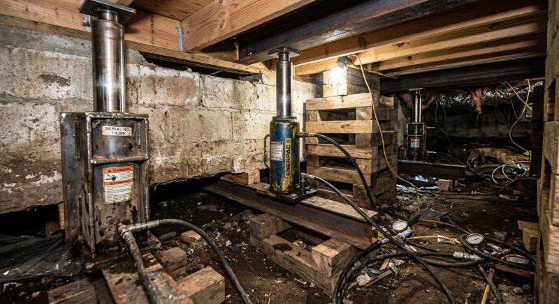 Foundation Jacking in Georgetown, MA