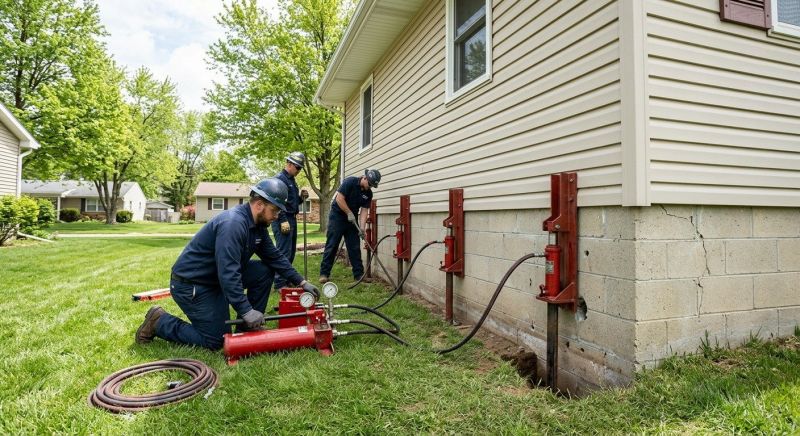Foundation Jacking in Holbrook, MA