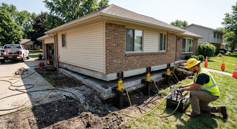 Foundation Lifting in Georgetown, MA