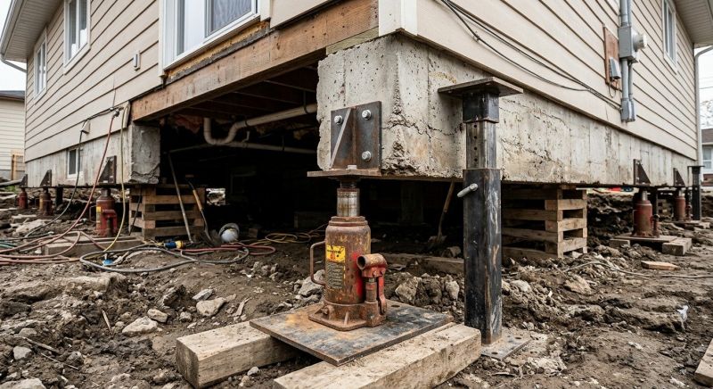 Foundation Lifting in Hanover, MA
