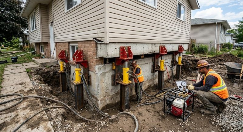Foundation Lifting in Topsfield, MA