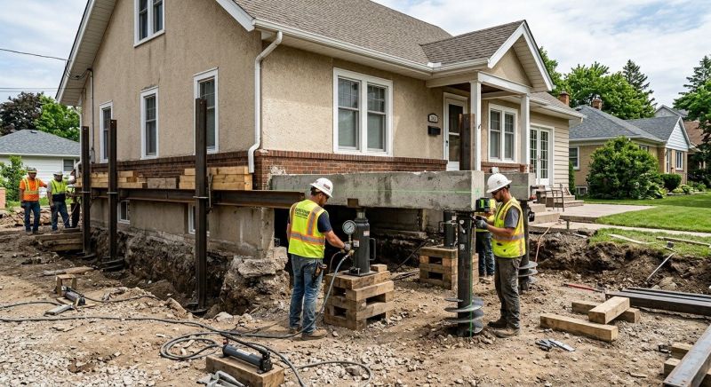 Foundation Releveling in Somerville, MA