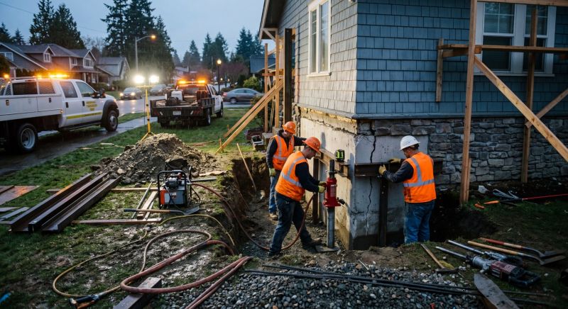 Foundation Stabilizing in Avon, MA
