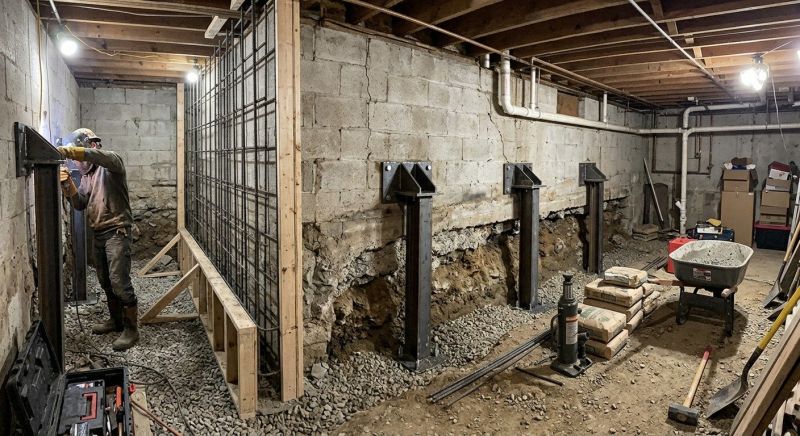 Foundation Stabilizing in Boston, MA