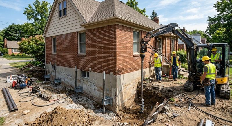 Foundation Stabilizing in Burlington, MA