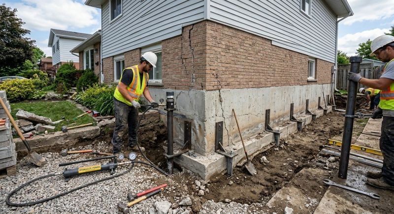 Foundation Stabilizing in Westford, MA