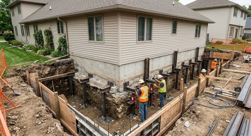 Foundation Underpinning in Somerville, MA