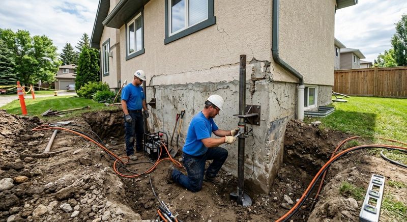 Helical Piers Installation in Somerville, MA