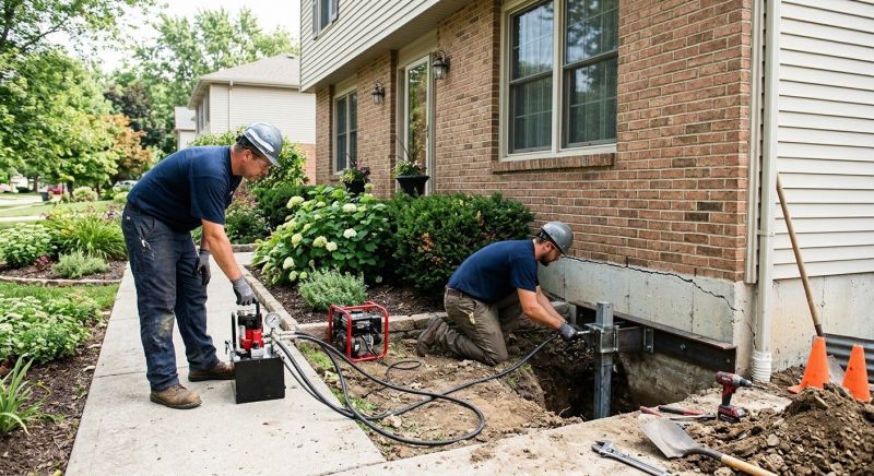 Settling Foundation Service in Dedham, MA