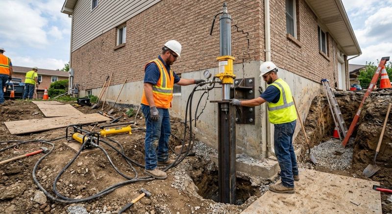 Settling Foundation Service in Holliston, MA