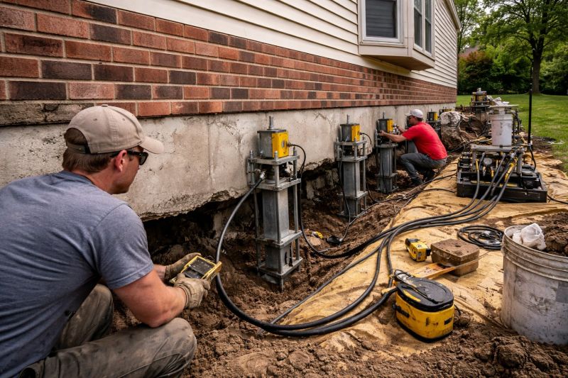 Settling Foundation Service in Quincy, MA