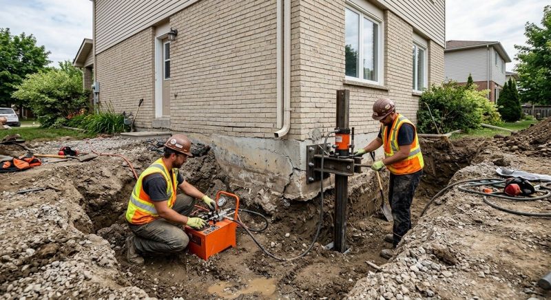 Sinking Foundation Lifting in Somerville, MA