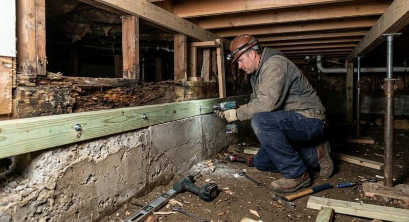Sinking Foundation Repair in Hudson, MA